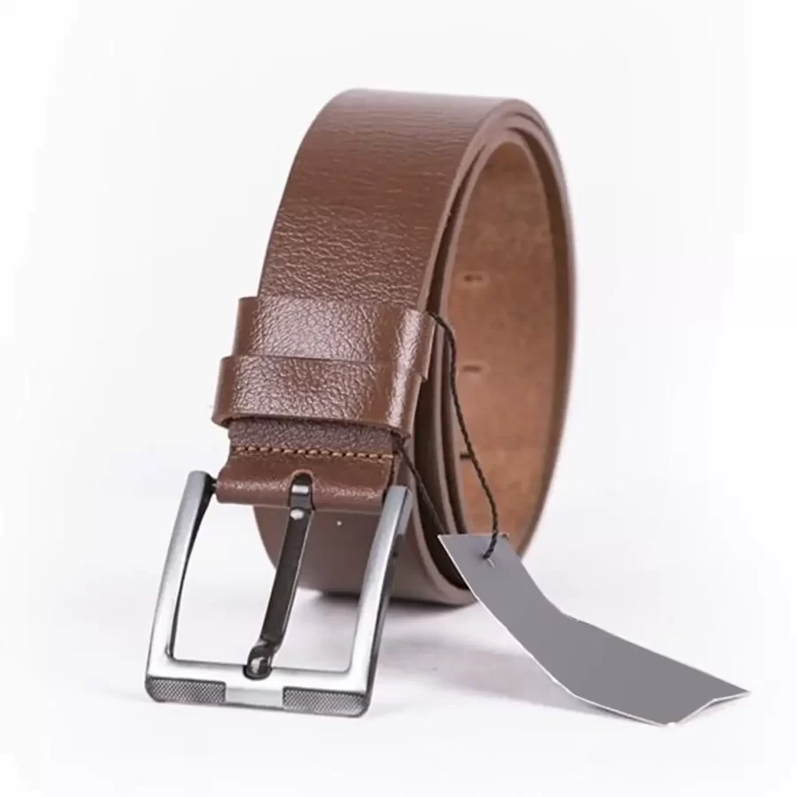 Brown Mens Belt Wide Casual Genuine Leather ST00041 29