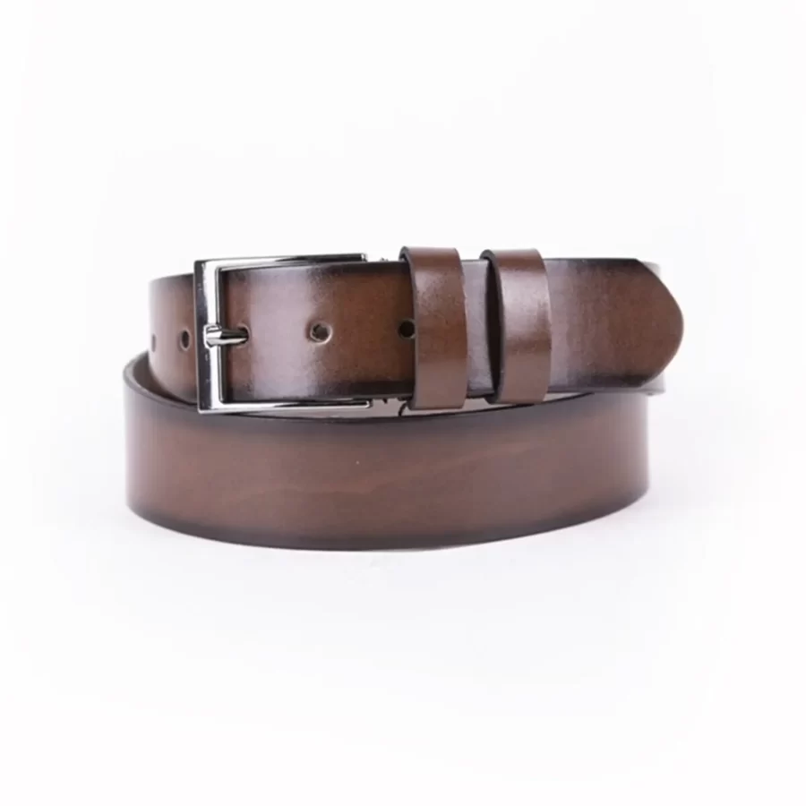 Brown Mens Vegan Leather Belt For Jeans TYC00123275634 1