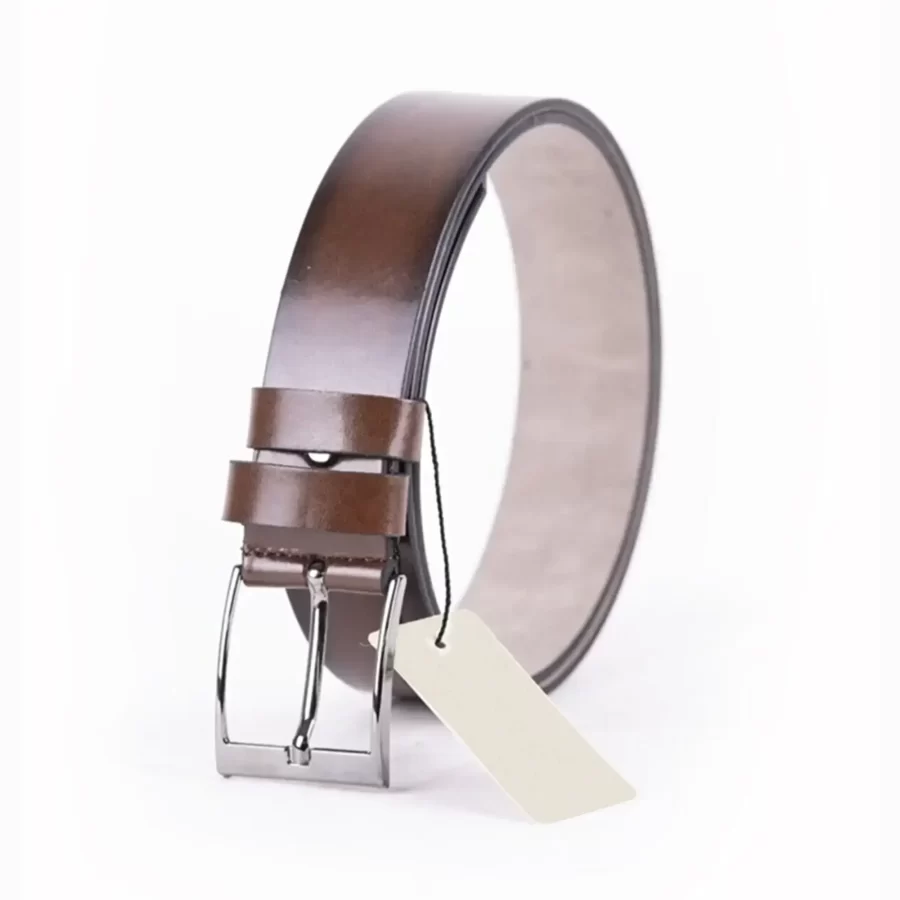 Brown Mens Vegan Leather Belt For Jeans TYC00123275634 3