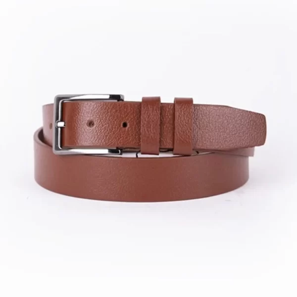 Cognac Mens Belt Dress Genuine Leather MID01 8 3