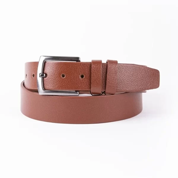 Cognac Mens Belt For Suit Genuine Leather ST00027 1