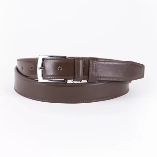 Dark Brown Mens Belt Dress Genuine Leather MYDS02 2 2