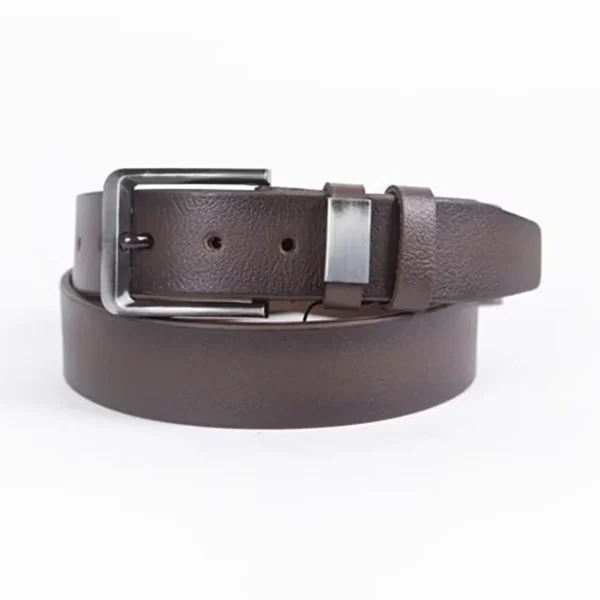 Dark Brown Mens Belt For Jeans Wide Genuine Leather ST01003 1