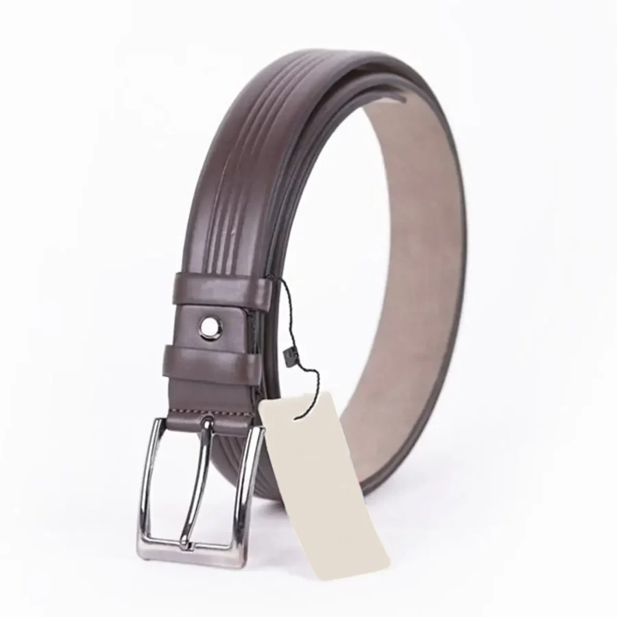 Buy Black Mens Vegan Leather Belt Patent Texture
