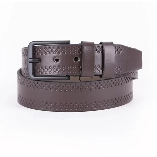 Dark Brown Mens Vegan Leather Belt For Jeans For Jeans 00123694633 1