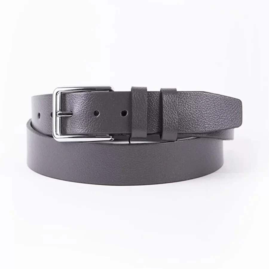 Gray Mens Belt For Suit Genuine Leather ST00032 1