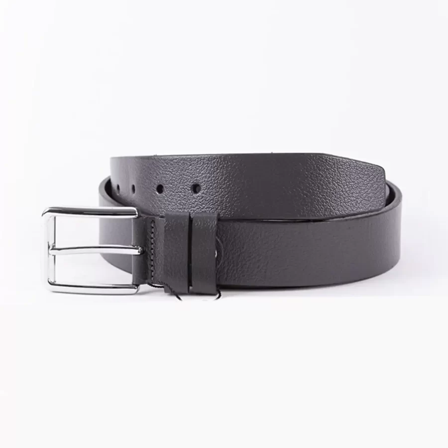 Gray Mens Belt For Suit Genuine Leather ST00032 2