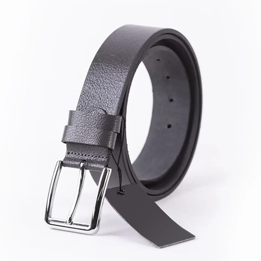 Gray Mens Belt For Suit Genuine Leather ST00032 3