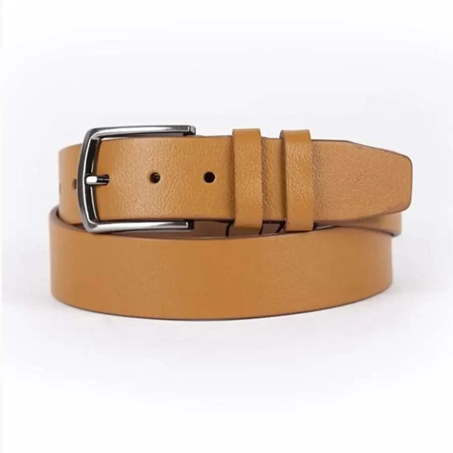 Light Brown Mens Belt Casual Genuine Leather 8690000010561 4