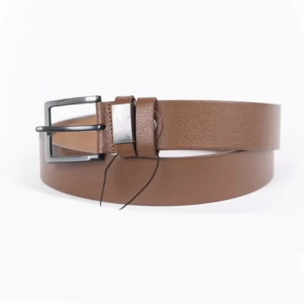 Light Brown Mens Belt For Jeans Wide Genuine Leather ST01018 1