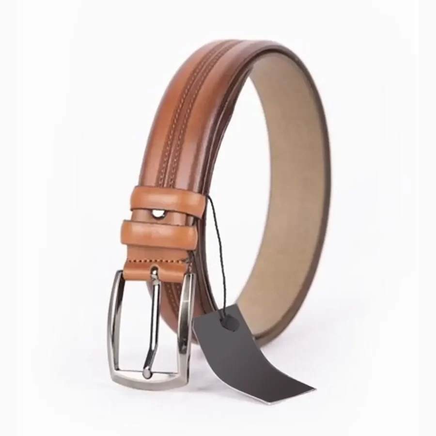 Light Brown Mens Belt For Pants Genuine Leather ST01469 6