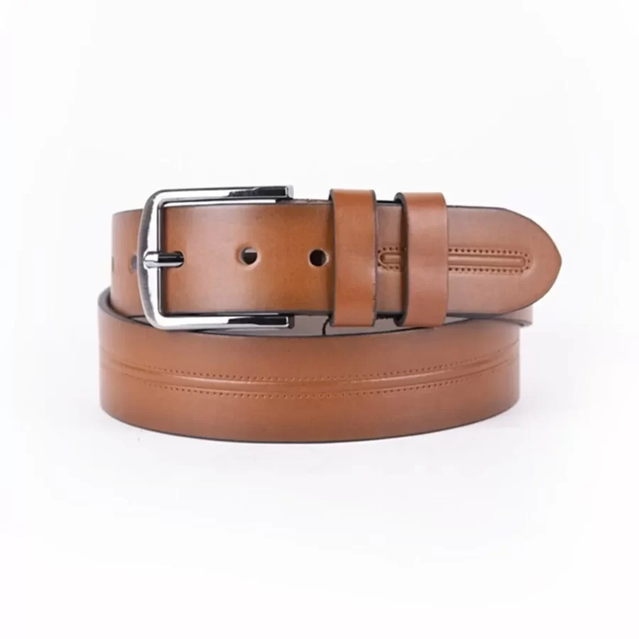 Light Brown Mens Vegan Leather Belt For Jeans TYC00123664932 1
