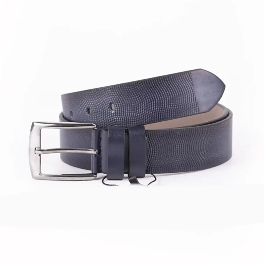 Navy Blue Mens Belt Casual Genuine Leather TYC00123642598 2