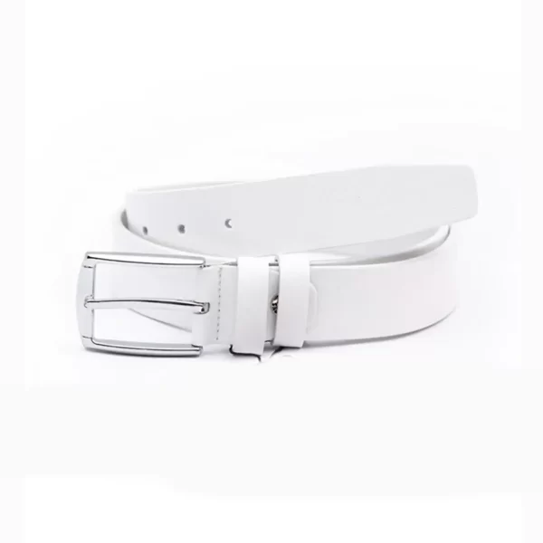 White Mens Belt Casual Genuine Leather TYC00599497448 1