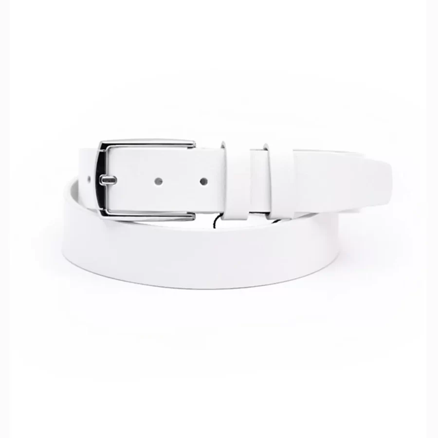 White Mens Belt Casual Genuine Leather TYC00599497448 2