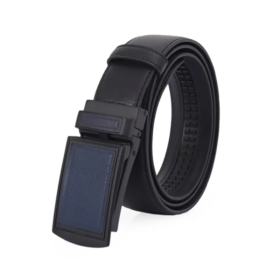 Black Ratchet Buckle Vegan Belt For Men PRSBELTOTM350601 6