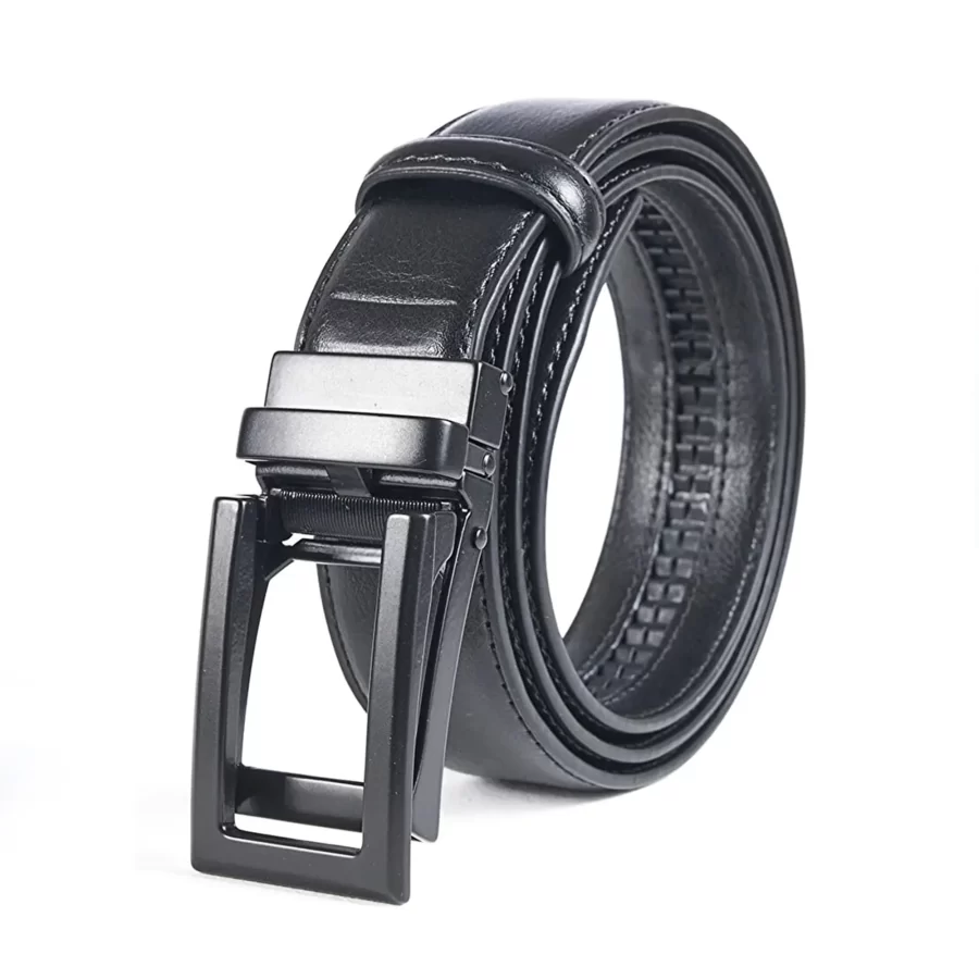 Black Ratchet Vegan Belt For Men 77756860036 11