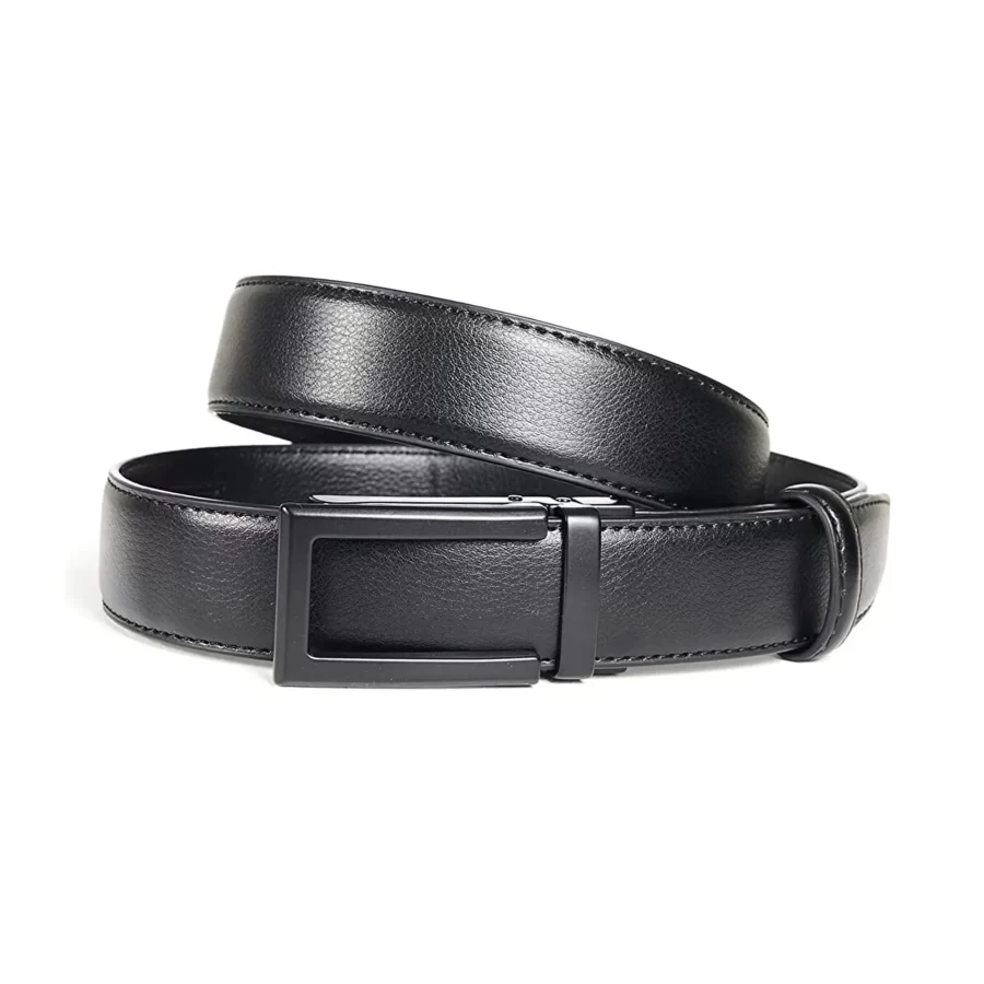 Black Ratchet Vegan Belt For Men 77756860036 12