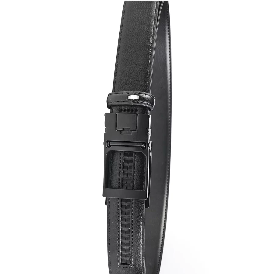 Black Ratchet Vegan Belt For Men 77756860036 14