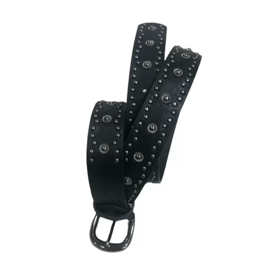 Black Studded Belt HBCV00004BYKUQ