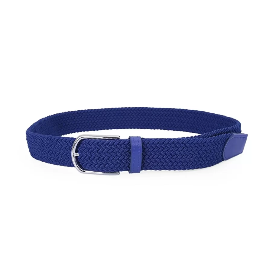 Blue Stretchy Belt Vegan ORGUKEM350066 BLUE 12