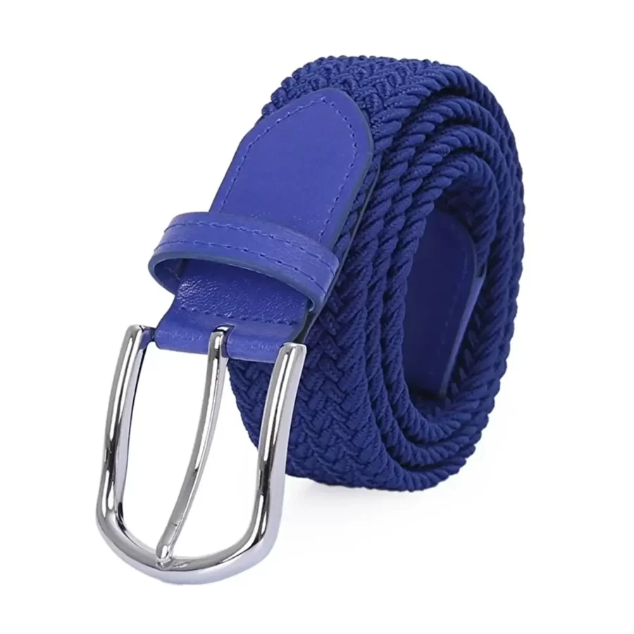Blue Stretchy Belt Vegan ORGUKEM350066 BLUE 13