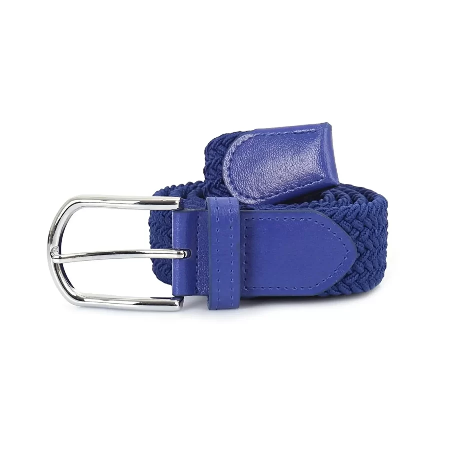 Blue Stretchy Belt Vegan ORGUKEM350066 BLUE 14