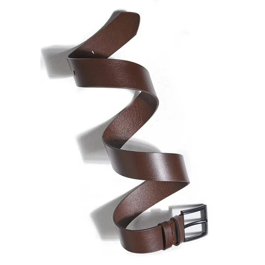 Brown Wide Leather Belt For Jeans PRSBELT430101 4