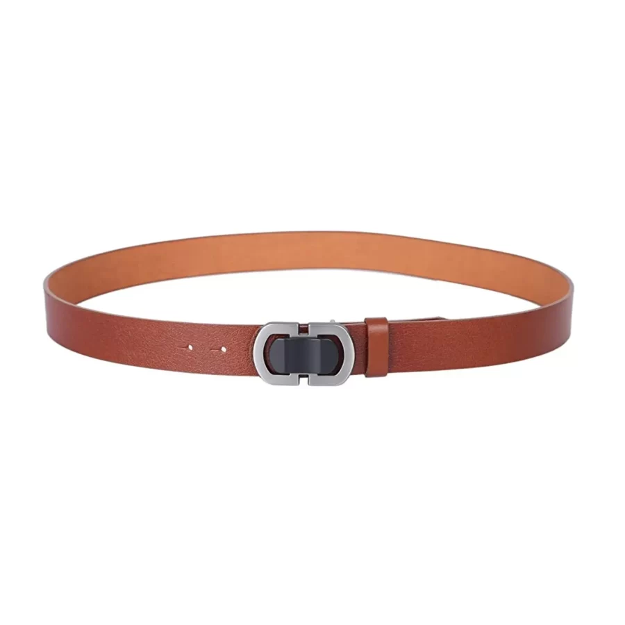 Cognac Mens Belt For Jeans Top Grain Leather PRSCOG38DERSTO 17