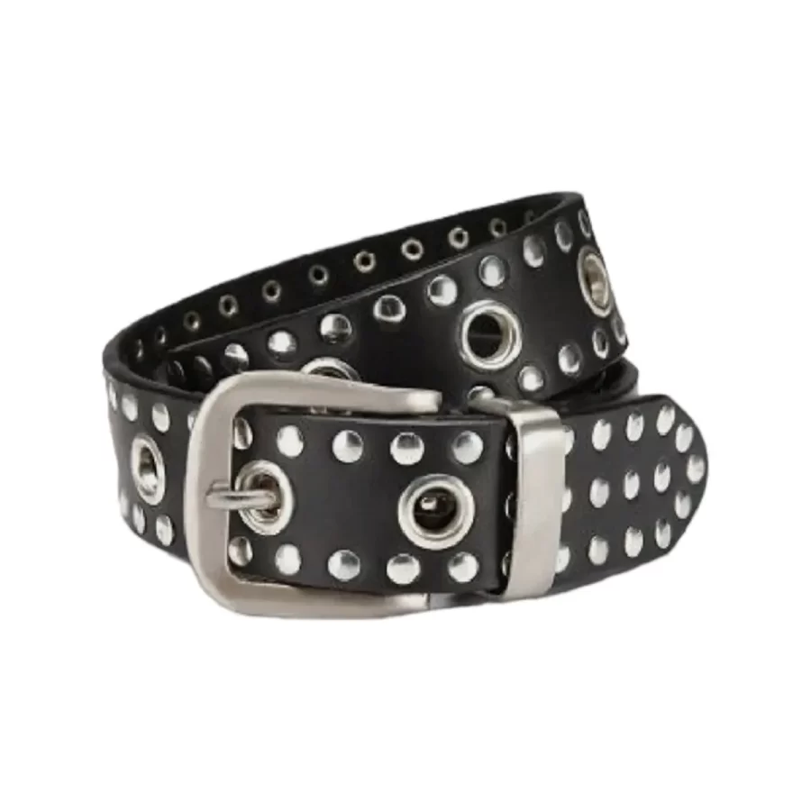 Eboy Belt Studded Grommet Black Leather HBCV00003FFRR6