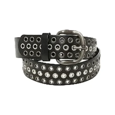 Grommet Belt Black Leather HBCV00004BYGZR