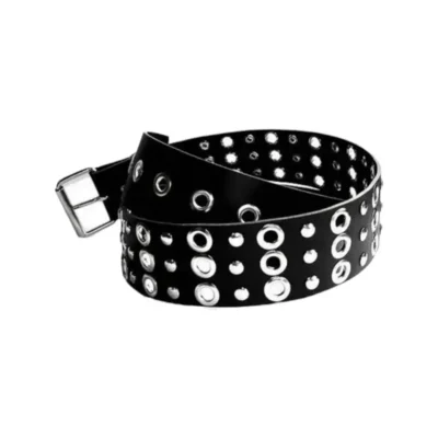 Grommet Belt Black Leather HBCV00004BYHLB