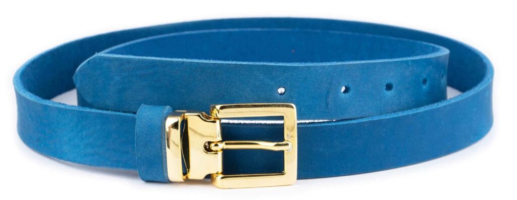 Handmade Belts Azure leather3