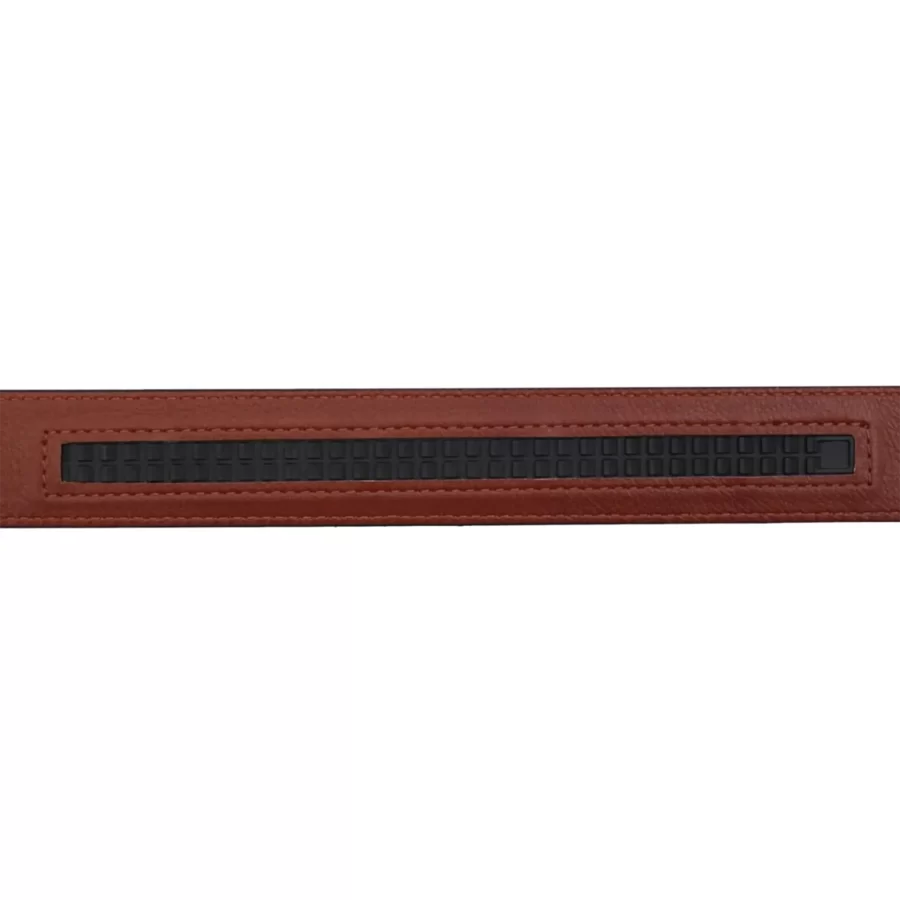 Light Brown Ratchet Buckle Vegan Belt For Men PRSBELTOTM350701 16