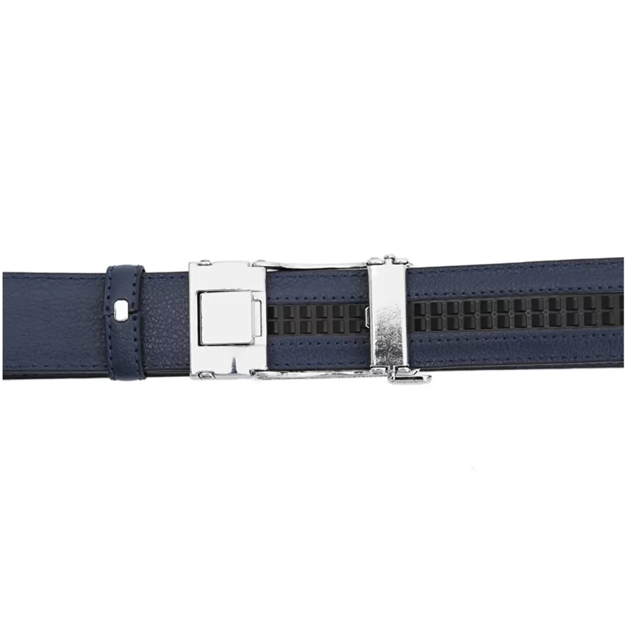 Navy Blue Ratchet Vegan Belt For Men 77756860029 13