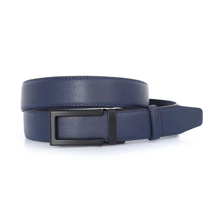Navy Blue Ratchet Vegan Belt For Men 77756860036 17