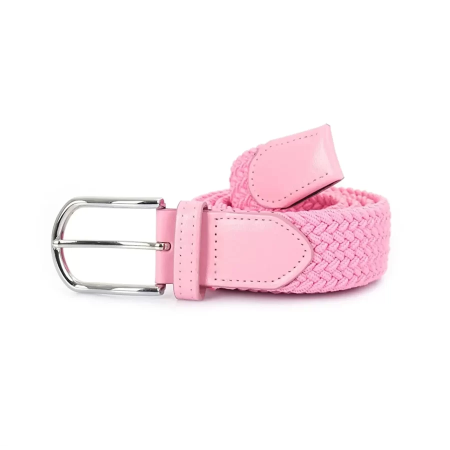 Pink Stretchy Belt Vegan ORGUKEM350066 PINK 1