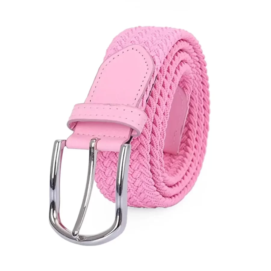 Pink Stretchy Belt Vegan ORGUKEM350066 PINK 2