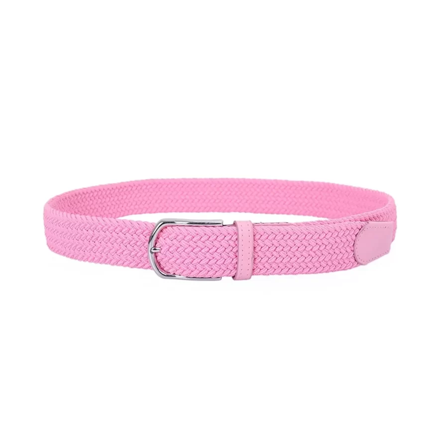 Pink Stretchy Belt Vegan ORGUKEM350066 PINK 3