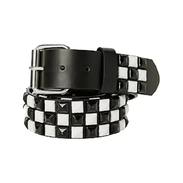 Pyramid Studded Belt Black Leather HBCV00004BYGWP