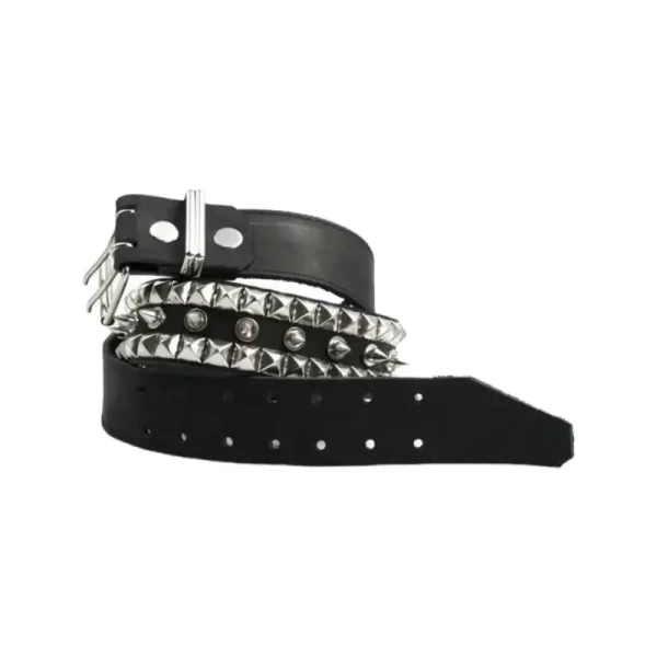 Pyramid Studded Belt Black Leather HBCV00004BYHFY