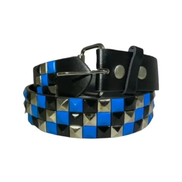 Pyramid Studded Belt Black Leather HBCV00004BYJFJ