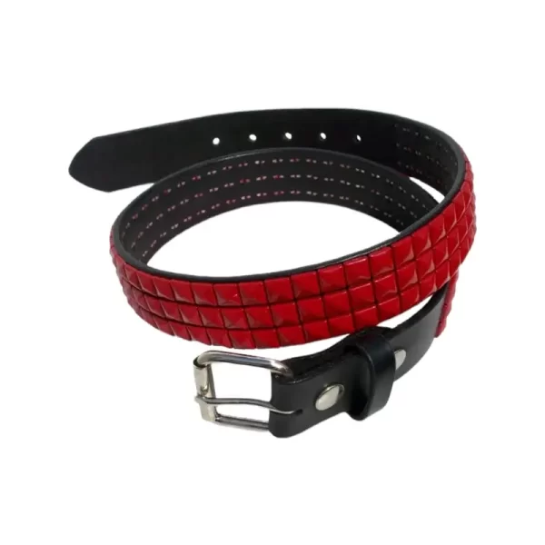 Pyramid Studded Belt Black Leather HBCV00004BYJTR