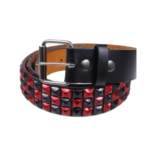 Pyramid Studded Belt Black Leather HBCV00004BYK9L