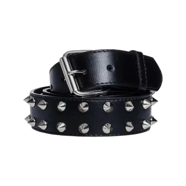 Spike Studded Belt Black Leather HBCV00004BYJMV