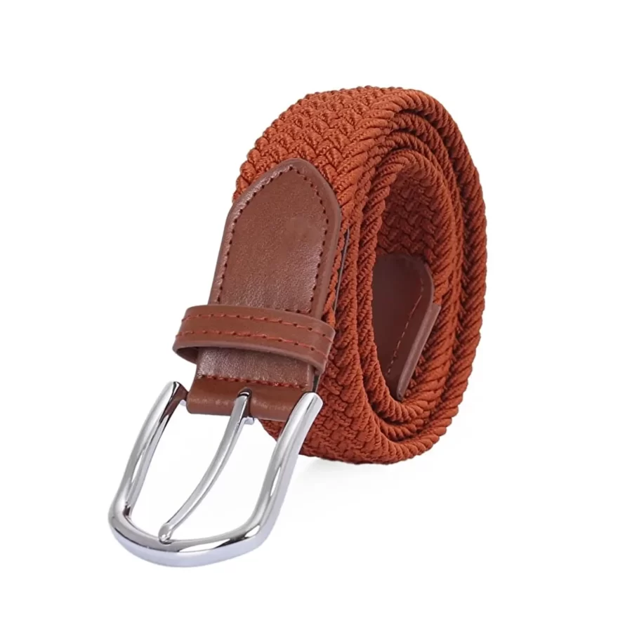 Woven Mens Belt Stretchy Vegan ORGUKEM350066 TERR 56