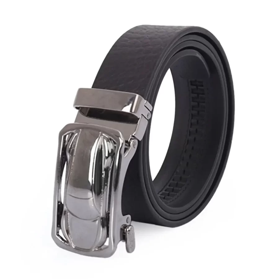 black ratchet belt for men with stylish buckle BLABLC35PRSDRSTO 1