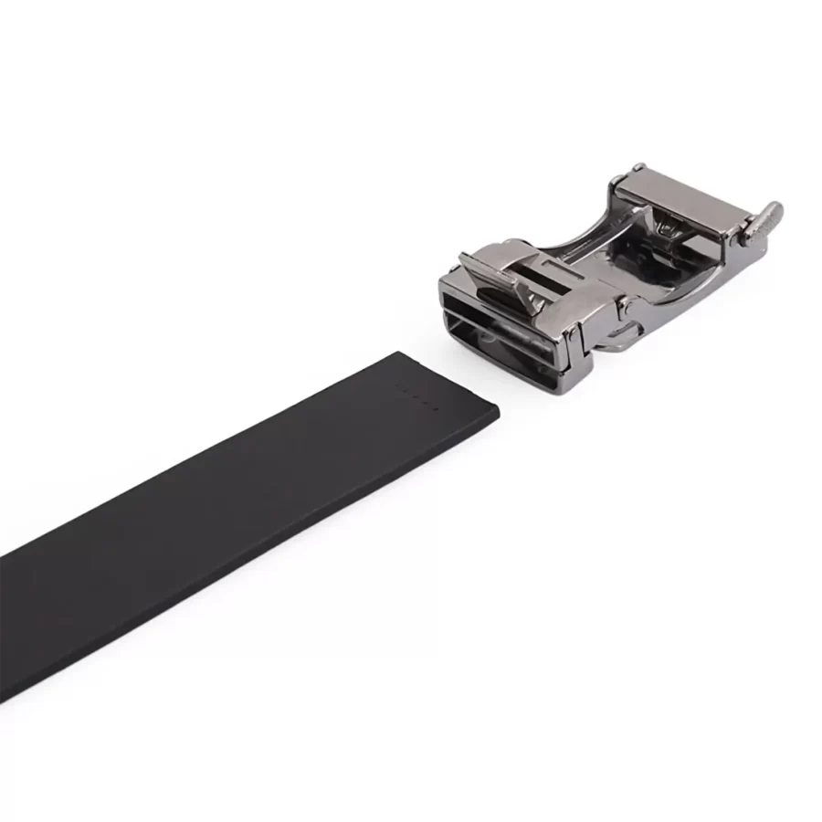 black ratchet belt for men with stylish buckle BLABLC35PRSDRSTO 5