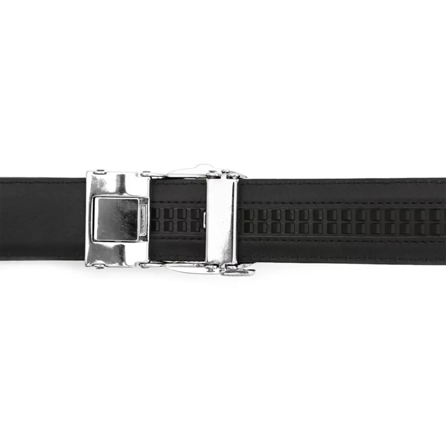 high quality ratchet belt for men black leather BLABLCS35PRSDRSTO 4