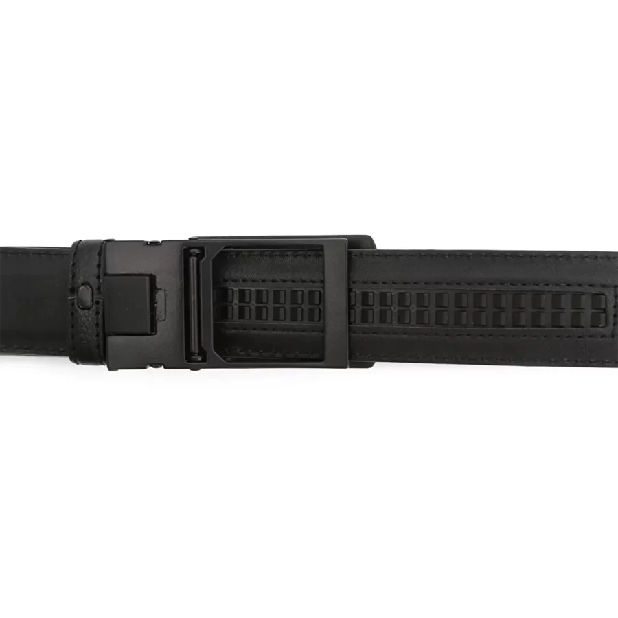 mens ratchet belt with black buckle BLABLCK35PRSDRSTO 3